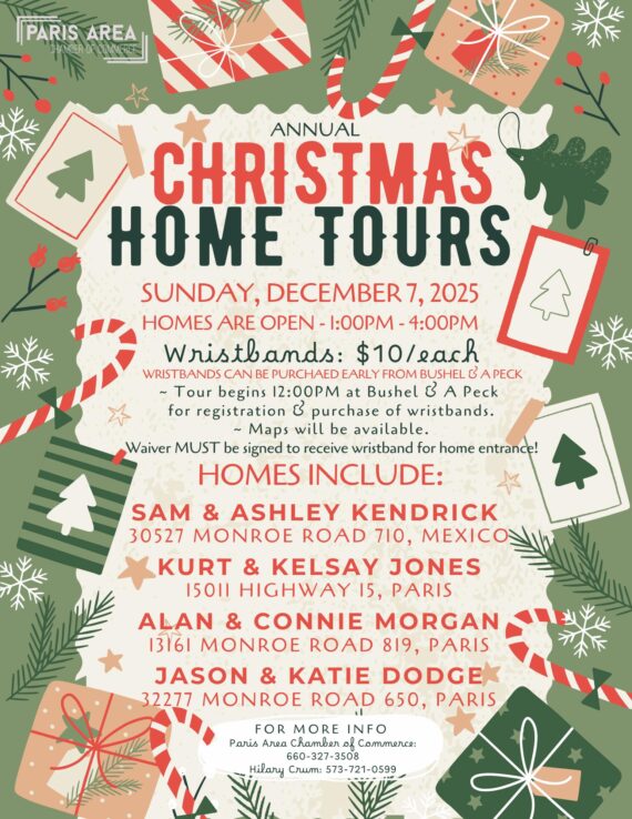2025 Christmas Home Tours | Paris Area Chamber of Commerce