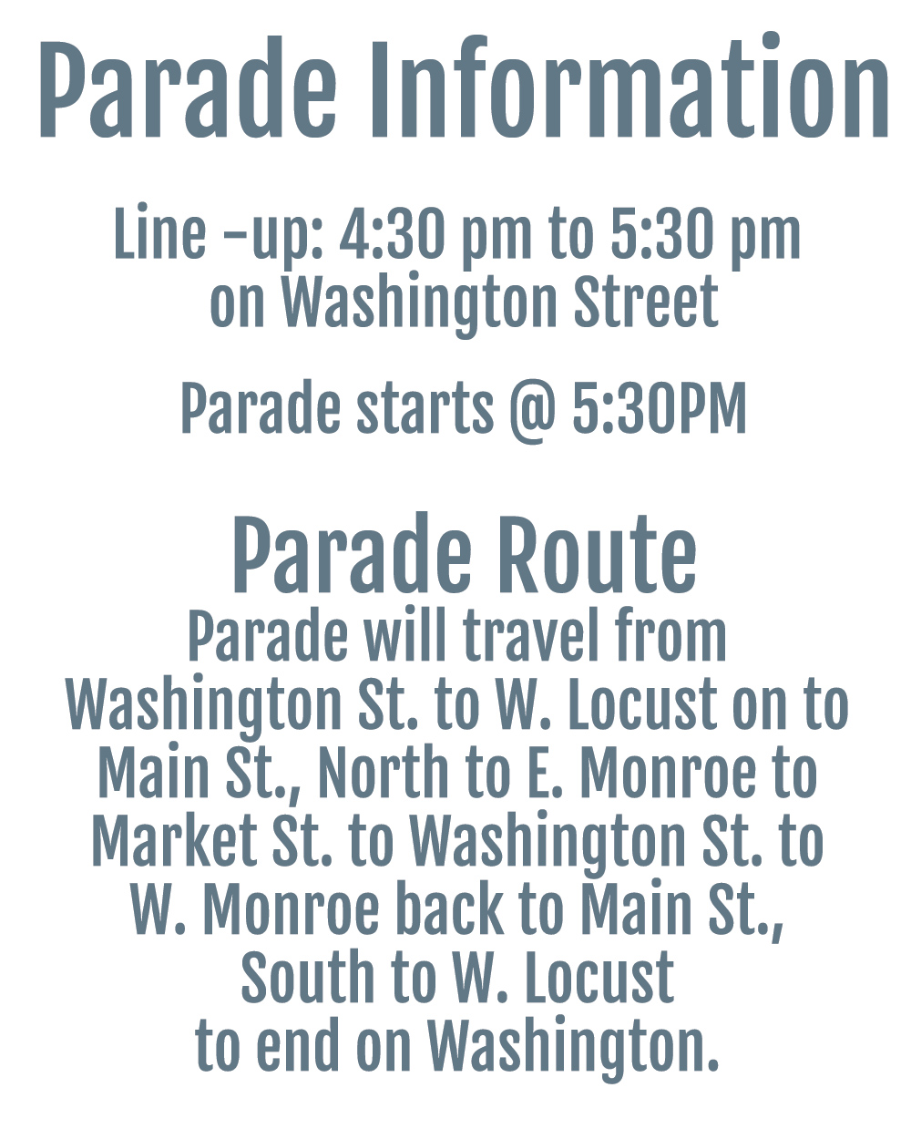 Parade Info | Paris Area Chamber of Commerce