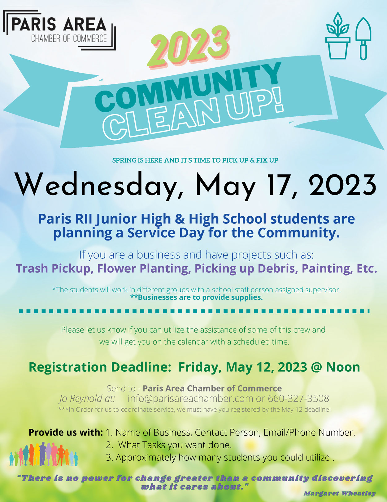 Community Clean Up | Paris Area Chamber of Commerce
